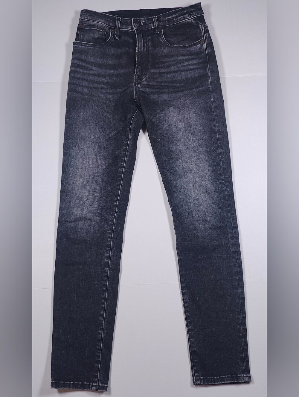 R13 High Rise Skinny Morrison Black Italian Fabric Size 28Wx29L Made In UAE